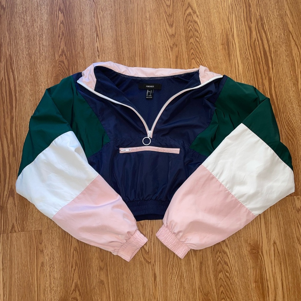 Forever 21 Multicolor Windbreaker Jacket